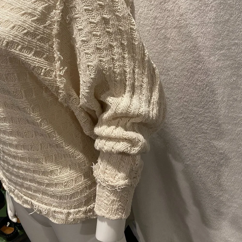 Free people cream knit sweater - Picture 2 of 4
